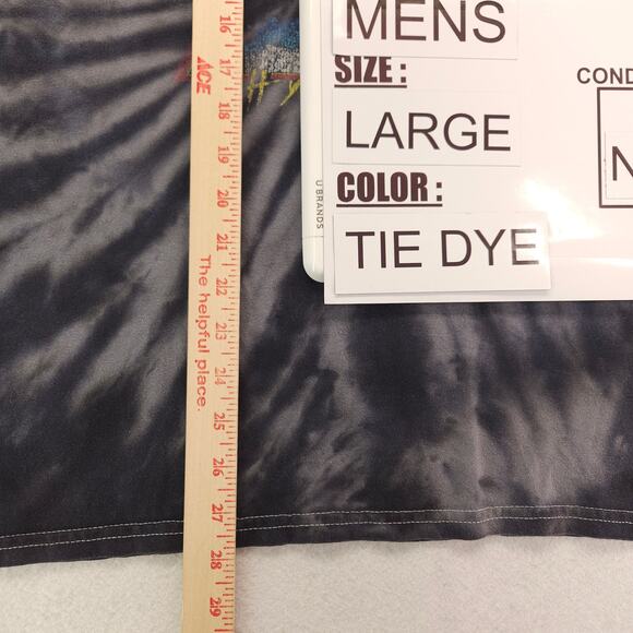 Def Leppard Band Graphic Crew Neck T Shirt Adult Mens Size Large L Tie Dye - Picture 8 of 9